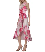 DKNY by Donna Karan Crew Neck Sleeveless Midi Dress