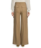 DKNY by Donna Karan Crinkle Cargo-Pocket Straight Leg Trouser