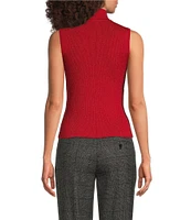 DKNY by Donna Karan Knit Turtle Neck Sleeveless Top