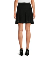 DKNY by Donna Karan Logo Grommet Skirt