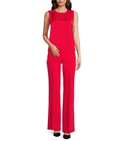 DKNY By Donna Karan Mix Media Sleeveless Top