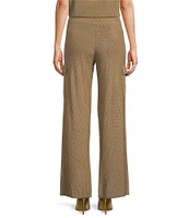 DKNY by Donna Karan Mixed Media Satin Pocket Wide Leg Cargo Pant