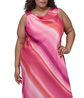 DKNY by Donna Karan Plus Size Printed Slip Dress