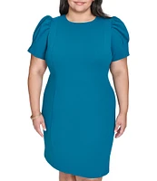 DKNY by Donna Karan Plus Size Scuba Crepe Sheath Dress