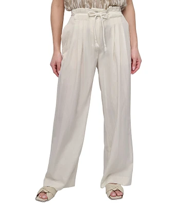 DKNY by Donna Karan Rope Tie Front Wide Leg Pants