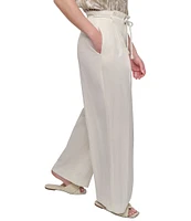DKNY by Donna Karan Rope Tie Front Wide Leg Pants