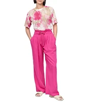 DKNY by Donna Karan Rope Tie Front Wide Leg Pants