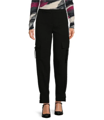 DKNY by Donna Karan Satin Cargo Pants