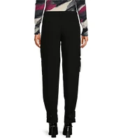 DKNY by Donna Karan Satin Cargo Pants