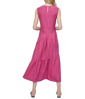 DKNY by Donna Karan Sleeveless Tiered Midi Dress