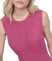 DKNY by Donna Karan Sleeveless Tiered Midi Dress