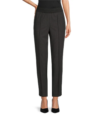 DKNY by Donna Karan Slim Leg Color Blocked Ankle Length Foundation Pant