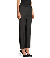 DKNY by Donna Karan Slim Leg Color Blocked Ankle Length Foundation Pant