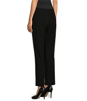 DKNY by Donna Karan Slim Leg Color Blocked Ankle Length Foundation Pant