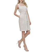 DKNY by Donna Karan Square Neck Sheath Dress