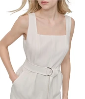 DKNY by Donna Karan Square Neck Sheath Dress