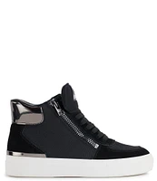 DKNY by Donna Karan Cindell High-Top Canvas Lace-Up Sneakers