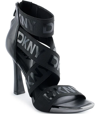 DKNY by Donna Karan Coda Signature Logo Ankle Strap Sandals