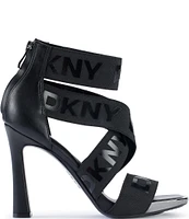 DKNY by Donna Karan Coda Signature Logo Ankle Strap Sandals