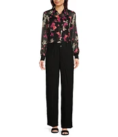 DKNY by Donna Karan Crinkle Dressing Straight Leg Pant