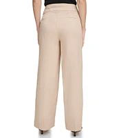 DKNY by Donna Karan Drapey Organza Flat Front Wide Leg Pants