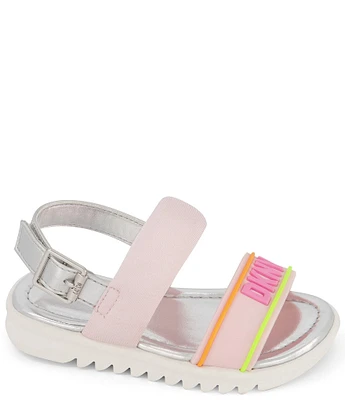 DKNY by Donna Karan Girls' Josie Mold Logo Detail Sandals (Infant)