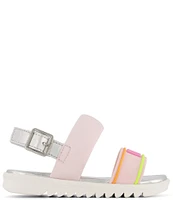 DKNY by Donna Karan Girls' Josie Mold Logo Detail Sandals (Infant)