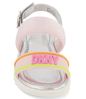 DKNY by Donna Karan Girls' Josie Mold Logo Detail Sandals (Infant)