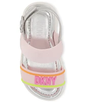 DKNY by Donna Karan Girls' Josie Mold Logo Detail Sandals (Infant)