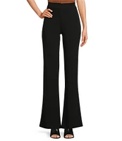 DKNY by Donna Karan High Rise Wide Leg Front Pocket Pants