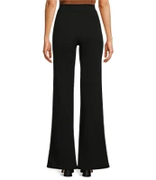 DKNY by Donna Karan High Rise Wide Leg Front Pocket Pants