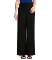 DKNY by Donna Karan High Waisted Wide Leg Drawstring Pull-On Pants