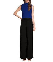 DKNY by Donna Karan High Waisted Wide Leg Drawstring Pull-On Pants