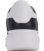 DKNY by Donna Karan Jaye Leather Platform Slip On Sneakers