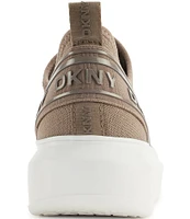 DKNY by Donna Karan Jonas Fabric Slip-On Platform Sneakers