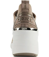 DKNY by Donna Karan Keeva Fabric Wedge Slip On Sneakers