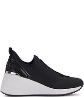 DKNY by Donna Karan Keeva Fabric Wedge Slip On Sneakers