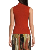 DKNY by Donna Karan Knit Mock Neck Sleeveless Tank