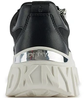 DKNY by Donna Karan Lakelyn Logo Platform Leather Sneakers