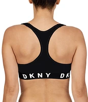 DKNY by Donna Karan Logo Band Boyfriend Racerback Seamless Bralette