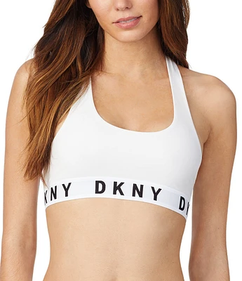 DKNY by Donna Karan Logo Band Boyfriend Racerback Seamless Bralette