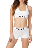 DKNY by Donna Karan Logo Band Boyfriend Racerback Seamless Bralette