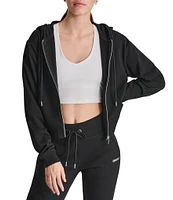 DKNY by Donna Karan Long Sleeve Full Zip Front Hoodie