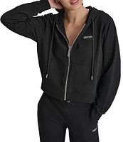 DKNY by Donna Karan Long Sleeve Full Zip Front Hoodie