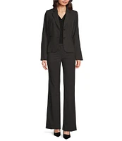 DKNY by Donna Karan Coordinating Notch Collar Long Sleeve Two Button Blazer