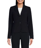 DKNY by Donna Karan Coordinating Notch Collar Long Sleeve Two Button Blazer