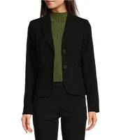 DKNY by Donna Karan Coordinating Notch Collar Long Sleeve Two Button Blazer