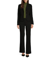 DKNY by Donna Karan Coordinating Notch Collar Long Sleeve Two Button Blazer