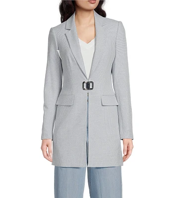 DKNY by Donna Karan Notch Lapel Long Sleeve Blazer