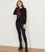 DKNY by Donna Karan Ponte Knit Pull-On Knit Leggings